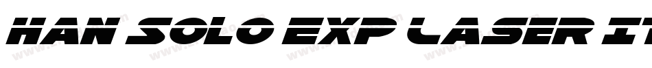Han Solo Exp Laser Italic字体转换